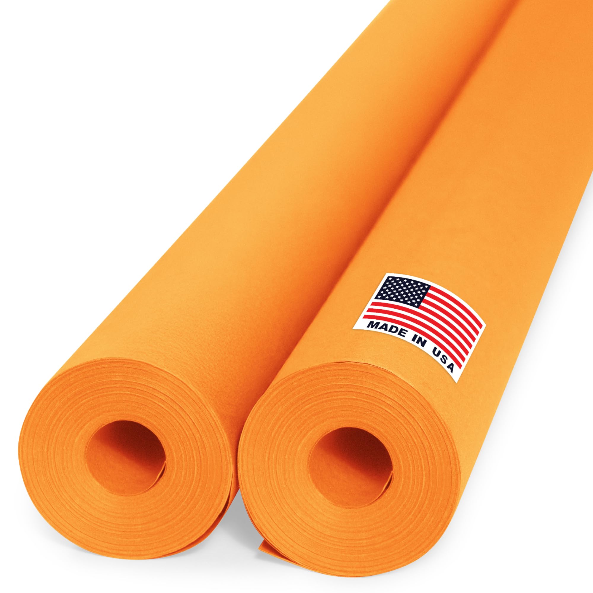 Papier kraft orange sans odeur lot de 2 grands rouleaux de 36 x 1200 pouces pour loisirs créatifs