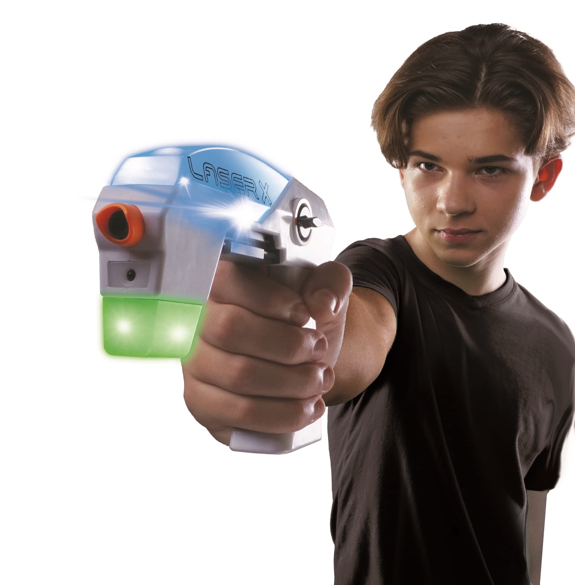 Bizak Laser X Mircro B2 Blaster (62948168), localiza a tu oponente, Recarga y dispara; dispara a Tus oponentes a una Distancia de hasta 60 Metros, Dentro o Fuera, de Noche o de día, a Partir 6 años
