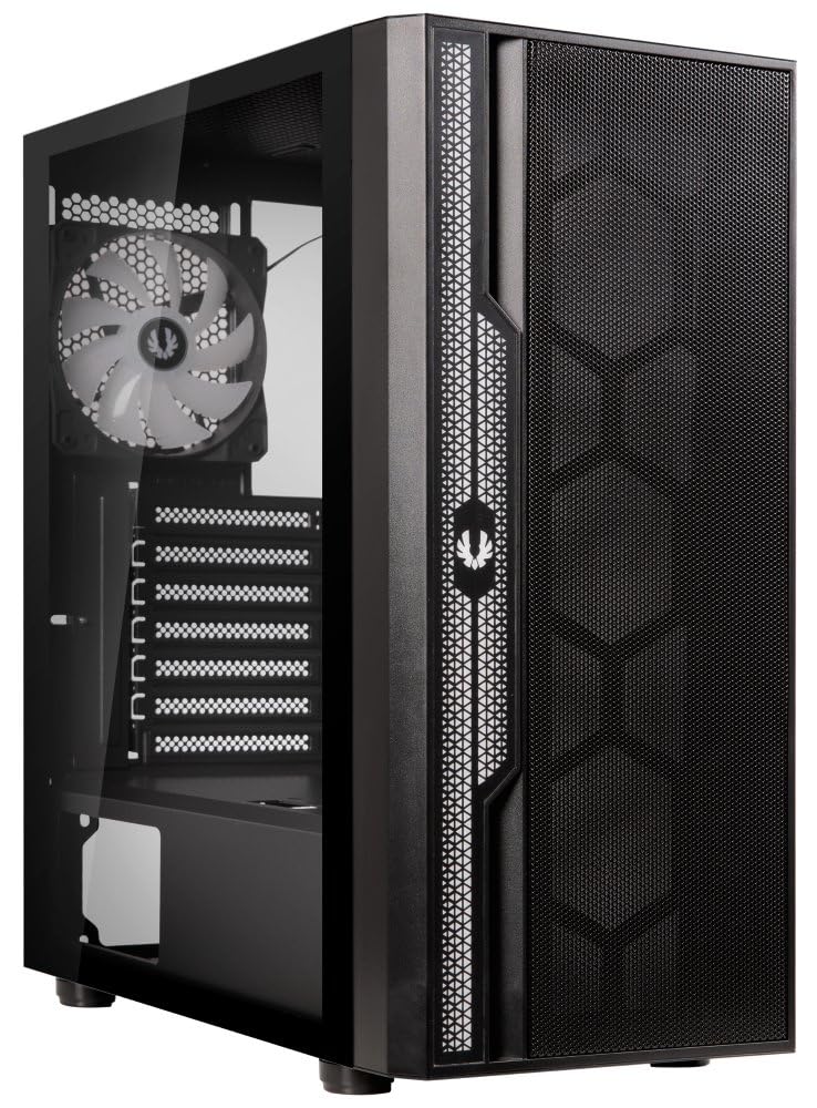Caja para PC Media Torre Apollo (Negro) 4 Ventiladores ARGB