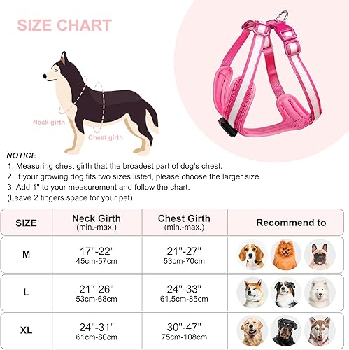 Miniatura 6 de Arnés para perro con luces LED, recargable, sin estrangulamiento, con luz solar, chaleco impermeable para perros medianos y grandes, XL, para