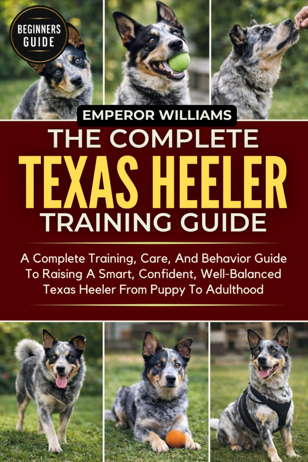 THE COMPLETE TEXAS HEELER TRAINING GUIDE: A Complete Training, Care, And Behavior Guide To Raising A Smart, Confident, Well-Balanced Texas Heeler From Puppy To Adulthood