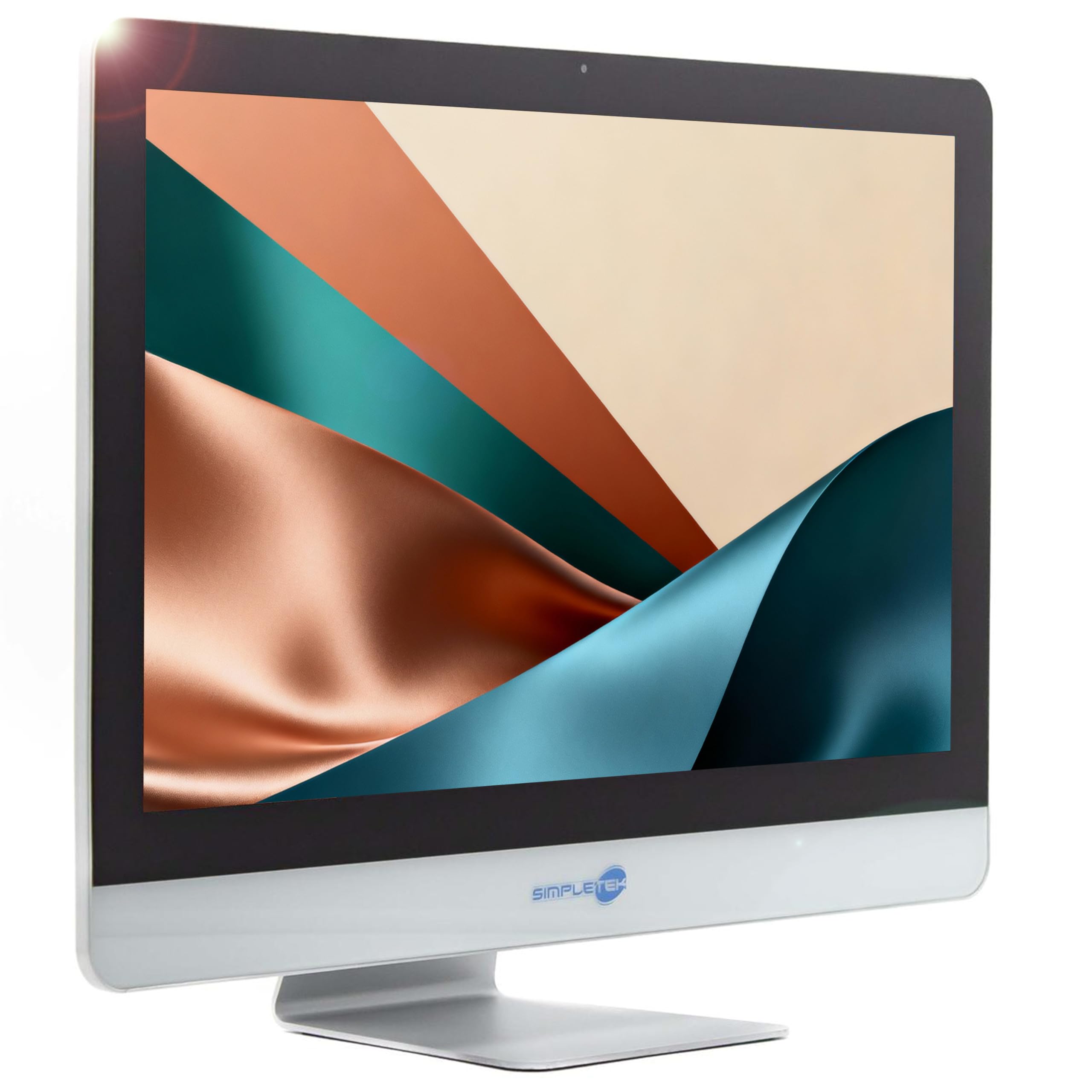 SIMPLETEK - All in One AIO 24" FHD Touchscreen Windows 11 Pro i3 16 GB RAM 240 GB SSD Computer PC Fisso Webcam POS Cassa