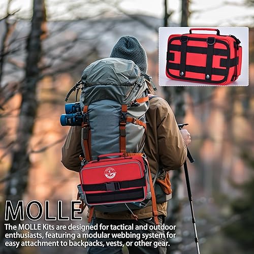 Miniatura 6 de Kits de primeros auxilios premium de 418 piezas para el hogar, automóvil, barco, senderismo y emergencias al aire libre, kits de supervivencia