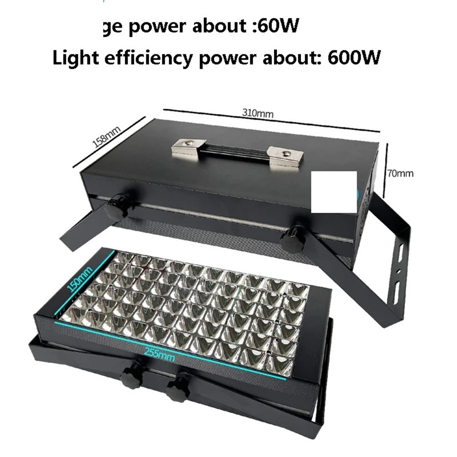 Luce UVC, LED ad alta resistenza, 395 nm, 405 nm, 365 nm, per stampa 3D e riparazione di pasta acrilica, ideale per applicazioni fai da te in resina e colla per pellicole