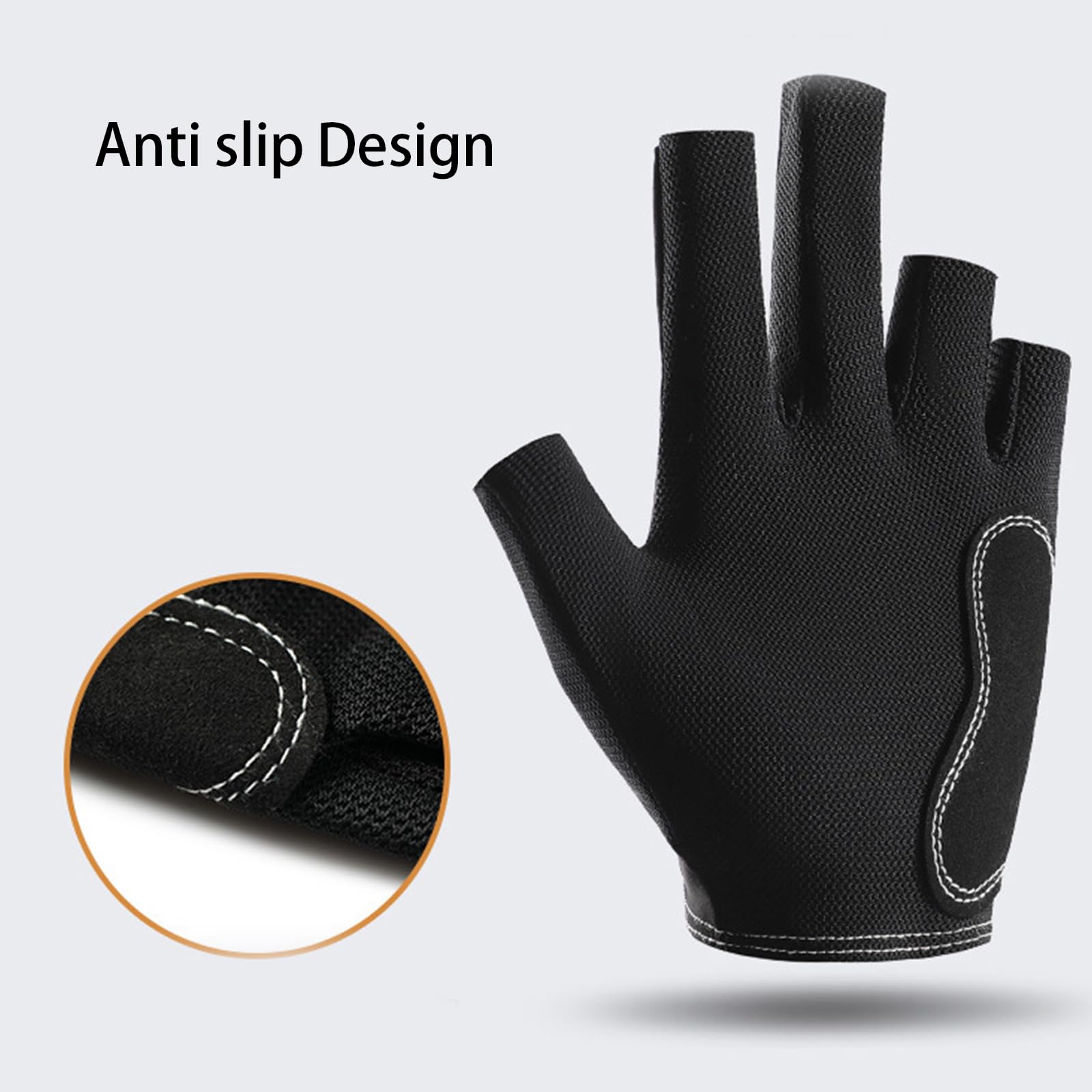 litianslbg Billiard Pool Gloves for Left Hand,3 Fingers Show Gloves,Breathable Billiard Gloves,Shooters Snooker Cue Sport Glove
