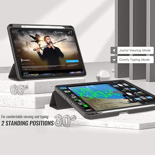 Miniatura 4 de ZryXal - Funda para iPad Pro de 11 pulgadas 2021 (3 generación)2020 (2 generación) con soporte para lápices, funda inteligente para iPad compatible