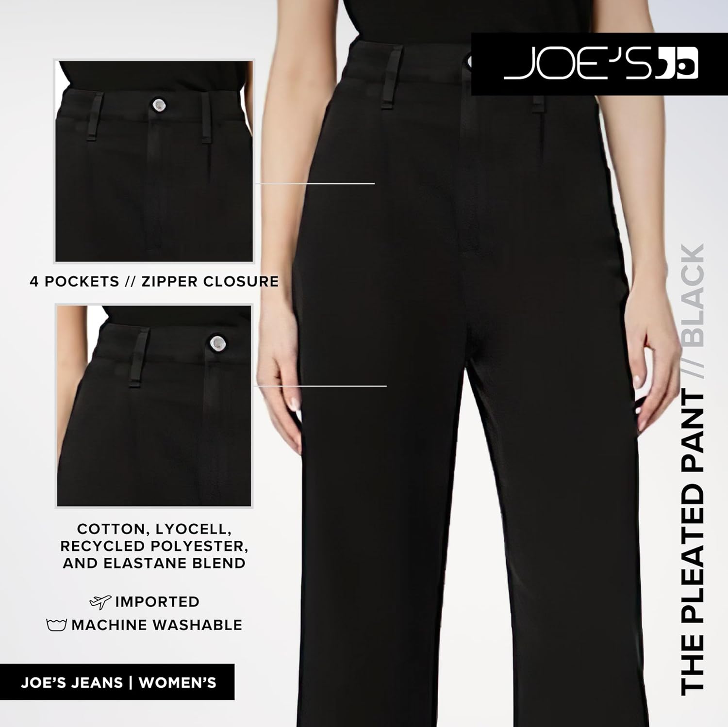 Joe's Women's The Pleated Wide Leg Ankle