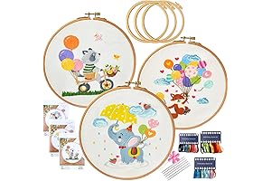 Animal Embroidery Kit for Beginners: Crafting with Charming Creatures