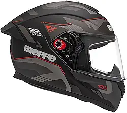 Capacete Masculino Bieffe B12 Avant Preto Moto Aerofolio