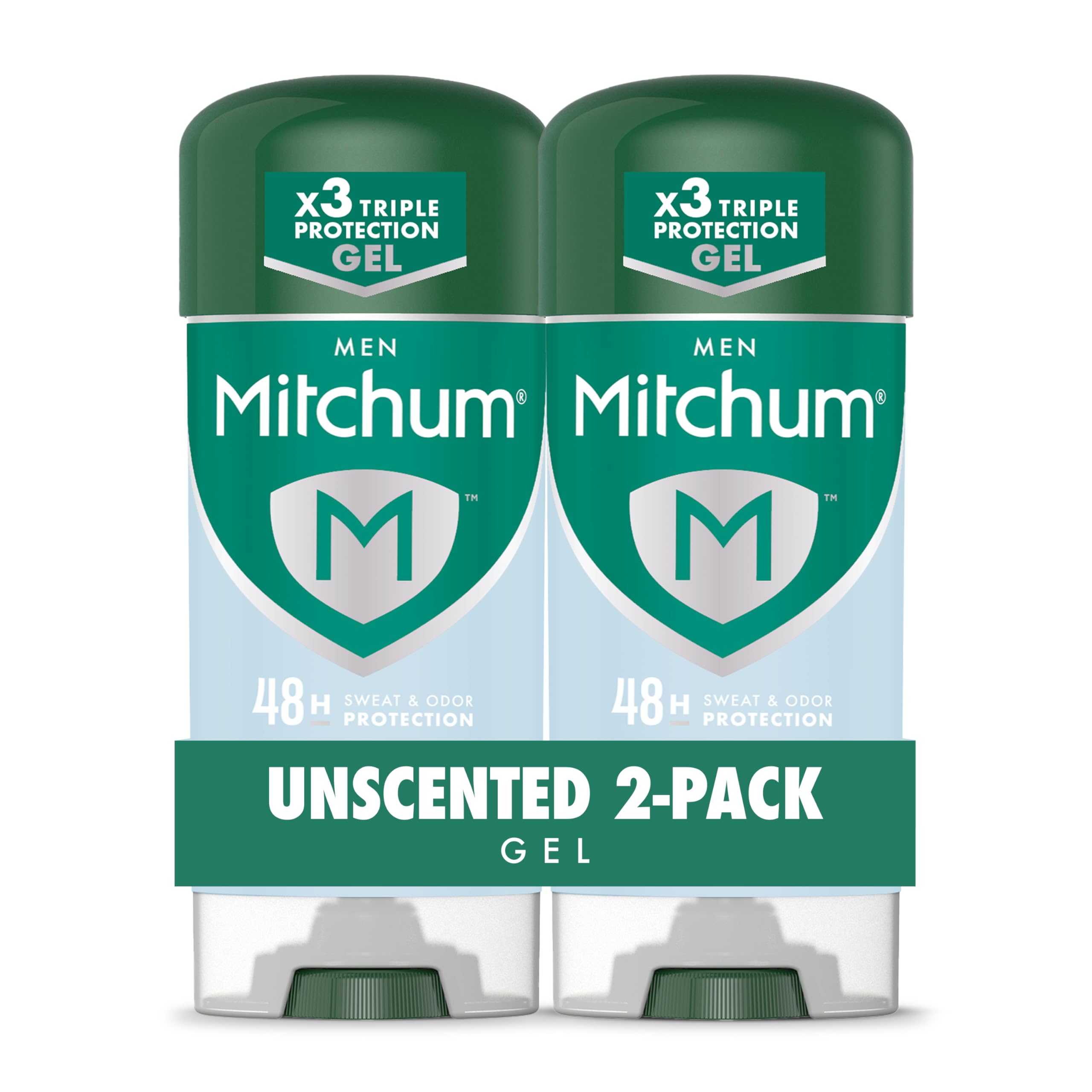 Mitchum Men's Antiperspirant - 2 Pack Unscented -1