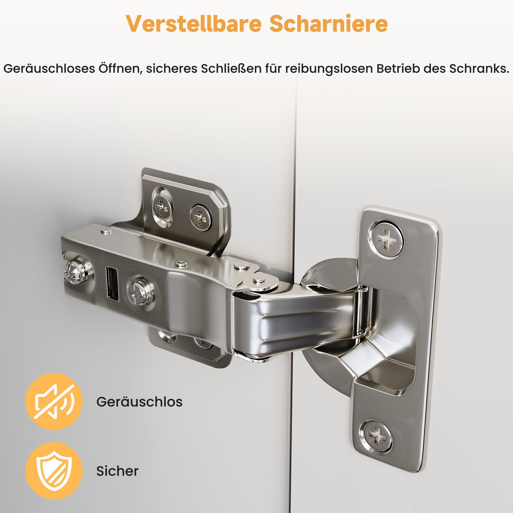 SONNI Sideboard Kommode mit LED 2 Türen 3 Glasregale 90x30x82cm Hochglanz | Verstellbarer Ablage Schrank, Komodenschrank, Wohnzimmermöbel, Wohnzimmerschrank für Badezimmer, Küche, Schlafzimmer, Weiß