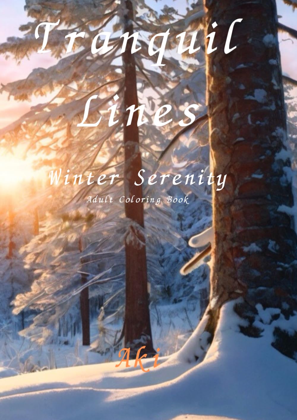 Tranquil Lines: Winter Serenity:Adult Coloring Book
