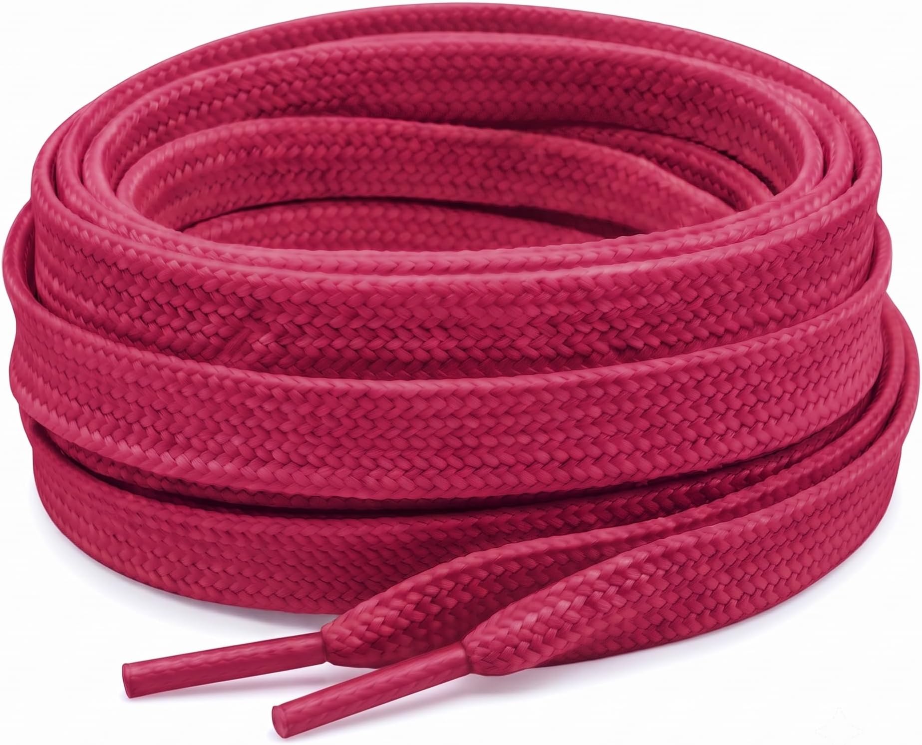 Raspberry Pink Flat Shoelaces 120cm Replacement Laces for Casual Trainers