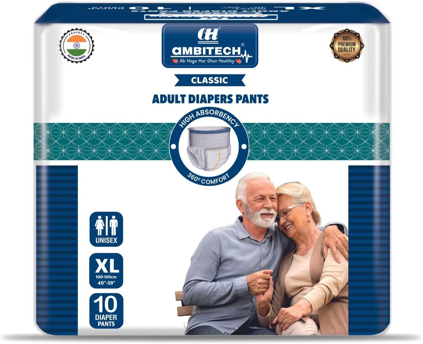 AMBITECHAdult Diaper XL Size Pack Of 1