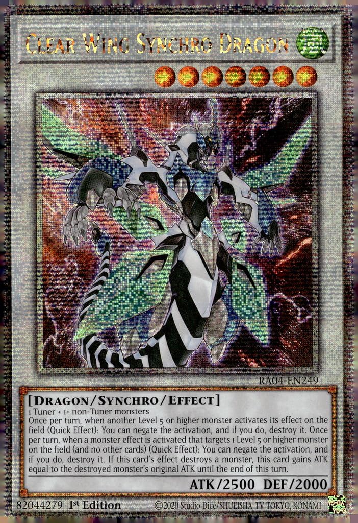 Amazon.com: Clear Wing Synchro Dragon (Quarter Century Secret Rare