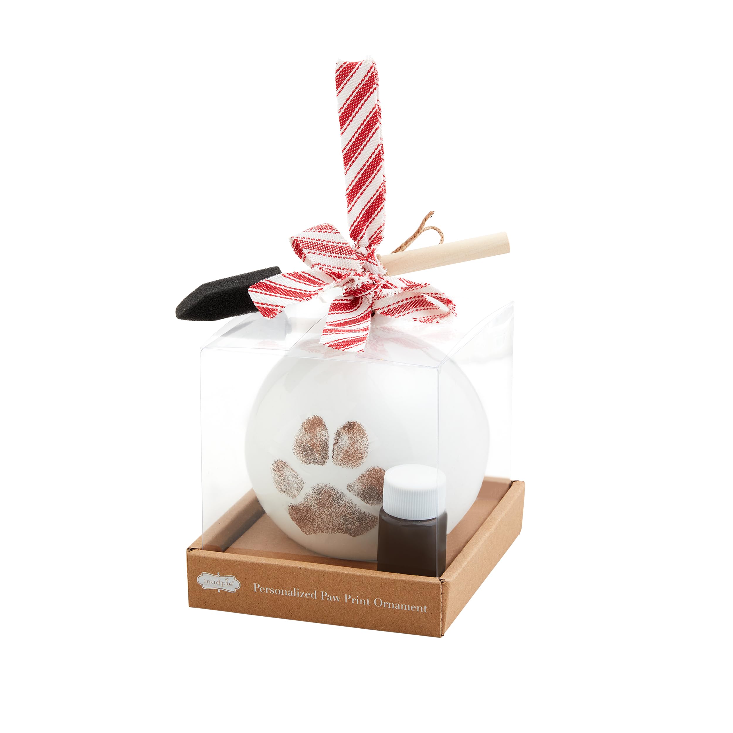 Décoration de Noël en forme de patte d'animal Mud Pie de 11,4 cm pour sapin festif
