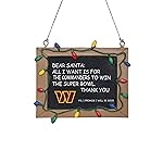 FOCO Washington Commanders NFL Resin Chalkboard Sign Ornament
