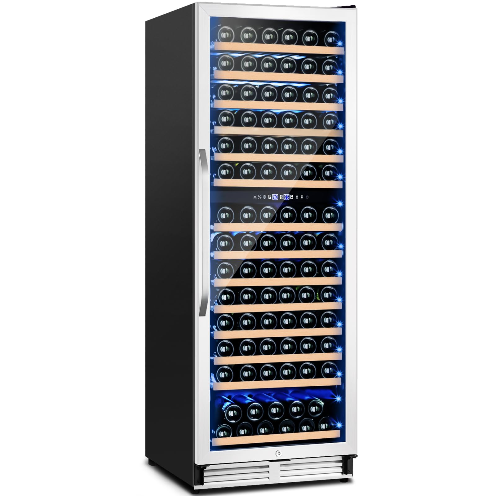 180 Bottles Wine Fridge 24 Inch Dual Zone Wine Cooler