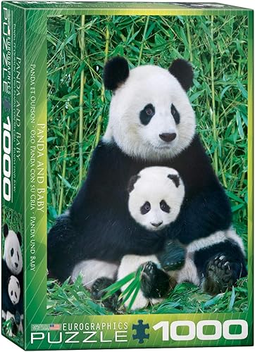 EuroGraphics Panda and Baby 6000-0173 - Rompecabezas de 1000 piezas, multicolor disponible en Yaxa Costa Rica