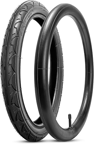 Miniatura 2 de Neumático trasero de 16 x 1.75 pulgadas y tubo interior, 16 x 1.7547-305 neumático plegable para cochecito trasero BOB de 3 ruedas, modelos de