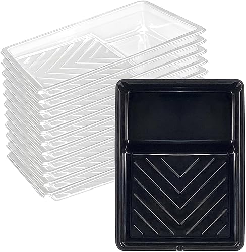 Miniatura 9 de Juego de Bandejas para Rodillo de Pintura de 4 Pulgadas, Kit de Herramientas de Pintura de 15 Piezas - 11 Bandejas de Pintura y Forros, Rodillo de