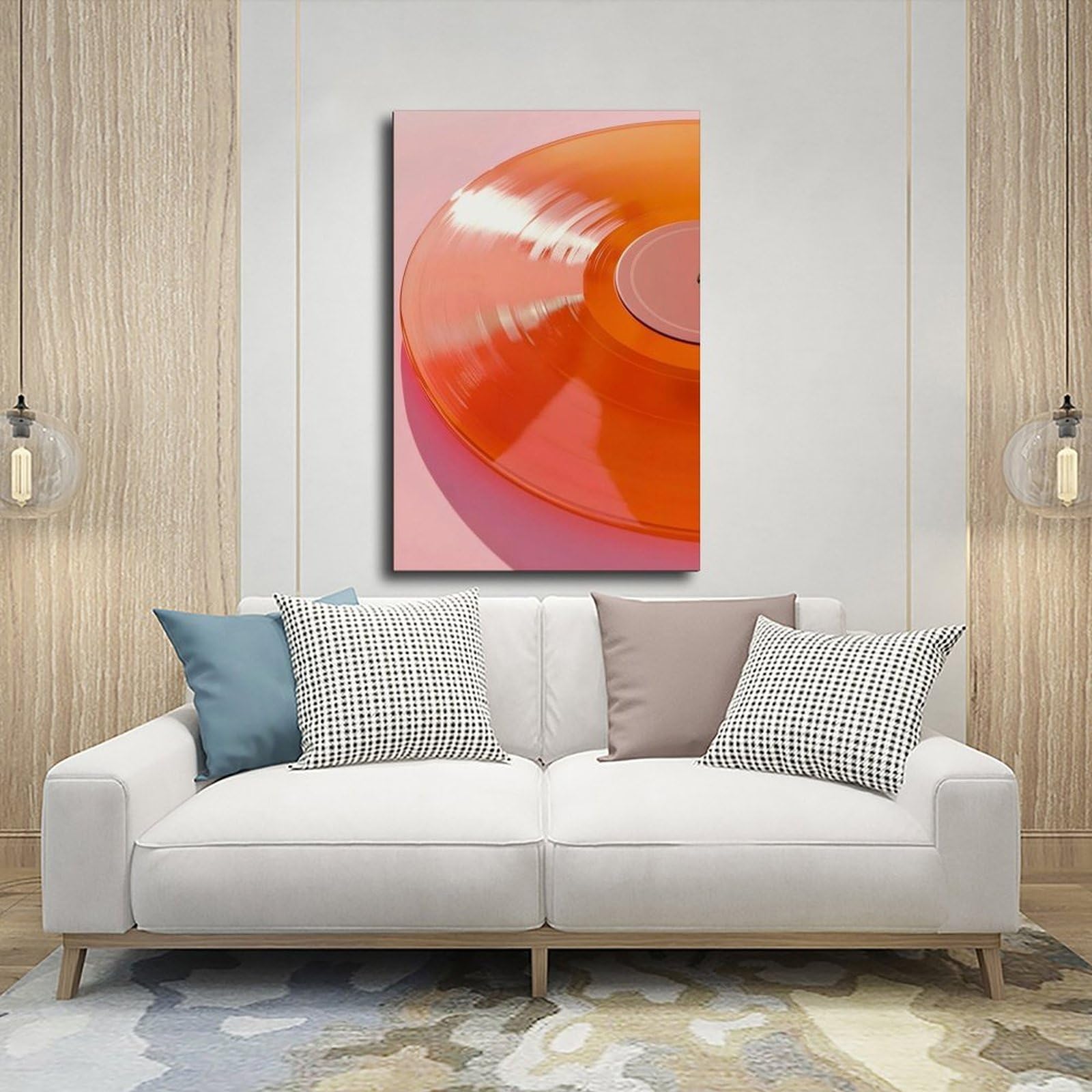 QIOTBVV Poster musicale retrò su tela, decorazione per camera da letto, ufficio, stanza, regalo, 40,6 cm L x 61 cm W