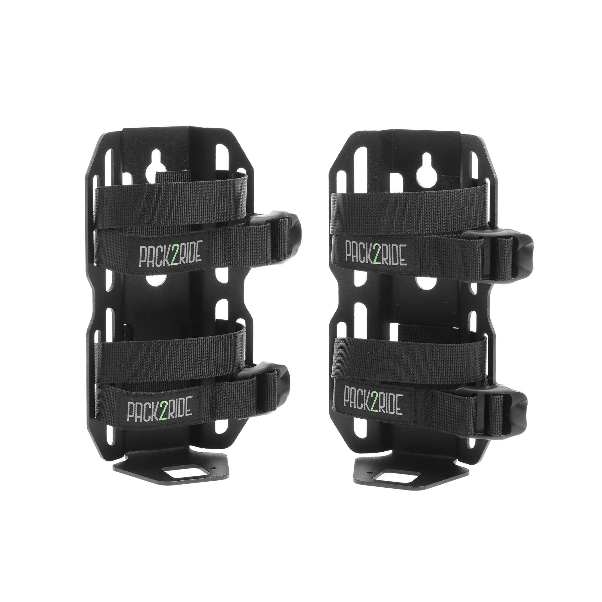 PACK2RIDE Dusty Cage Bicycle Cargo - Superior Design with Lightweight Aluminum Alloy & Large Bag, Water Bottle Holder for Bike - Easy Assembly, Safe Transport for Cycling Travels - Set of 2