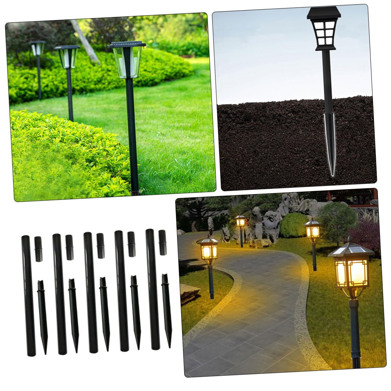 Lot De 2 Lampes Solaires Arrosoir De Rechange - Panneau Solaire Lampe