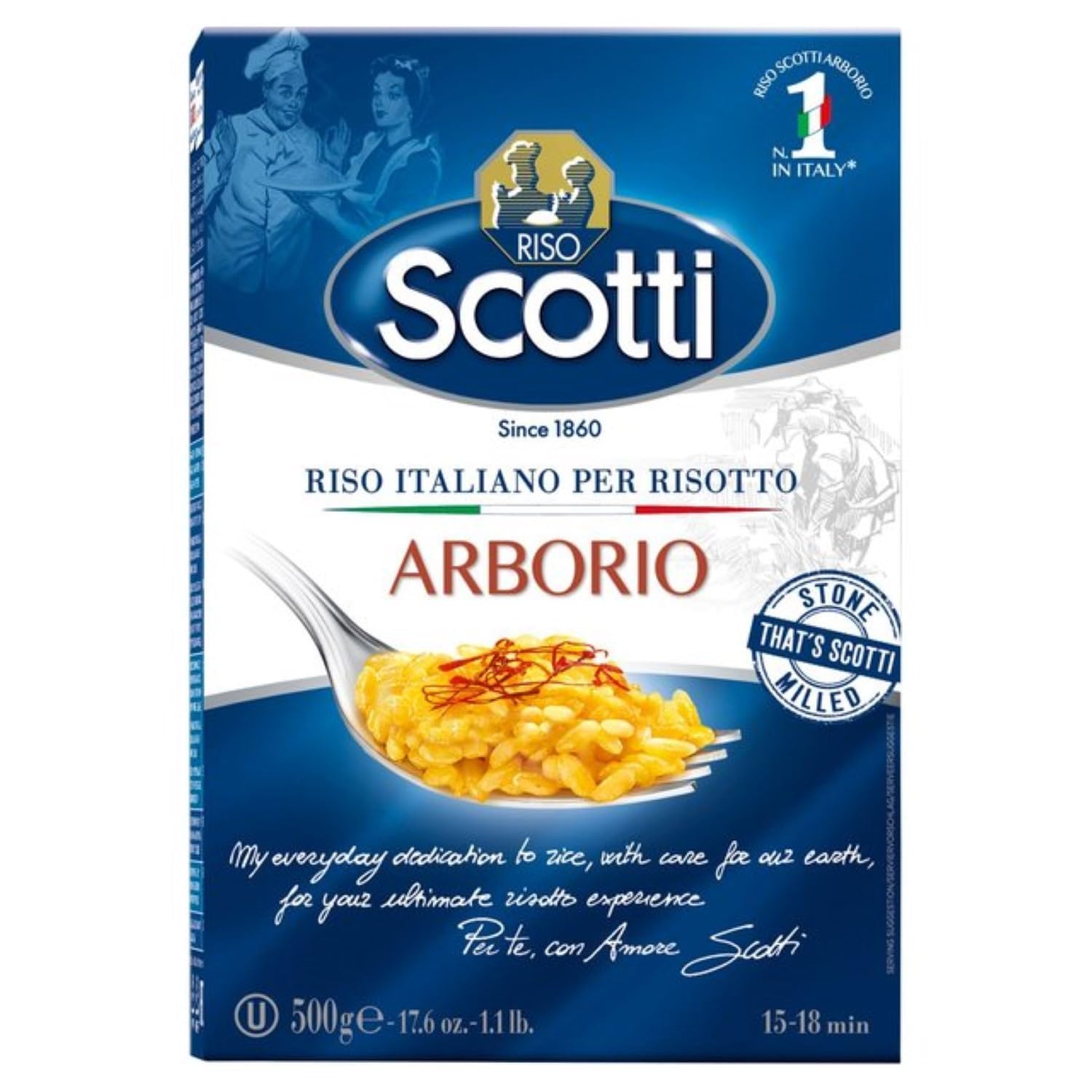 Riso Scotti Arborio Risotto Rice 500 g
