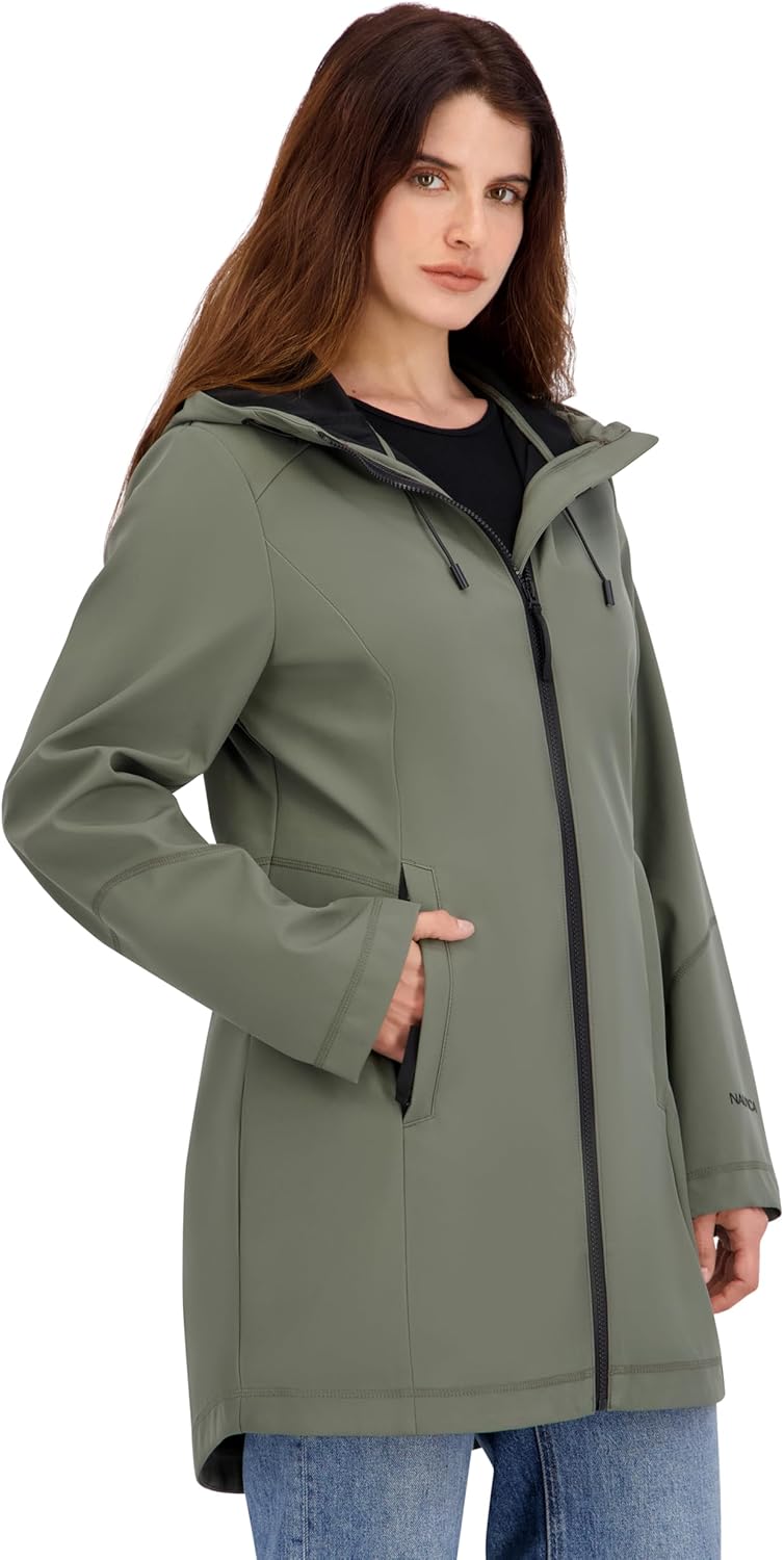 Nautica Women's Aline Rain Coat - Image 2