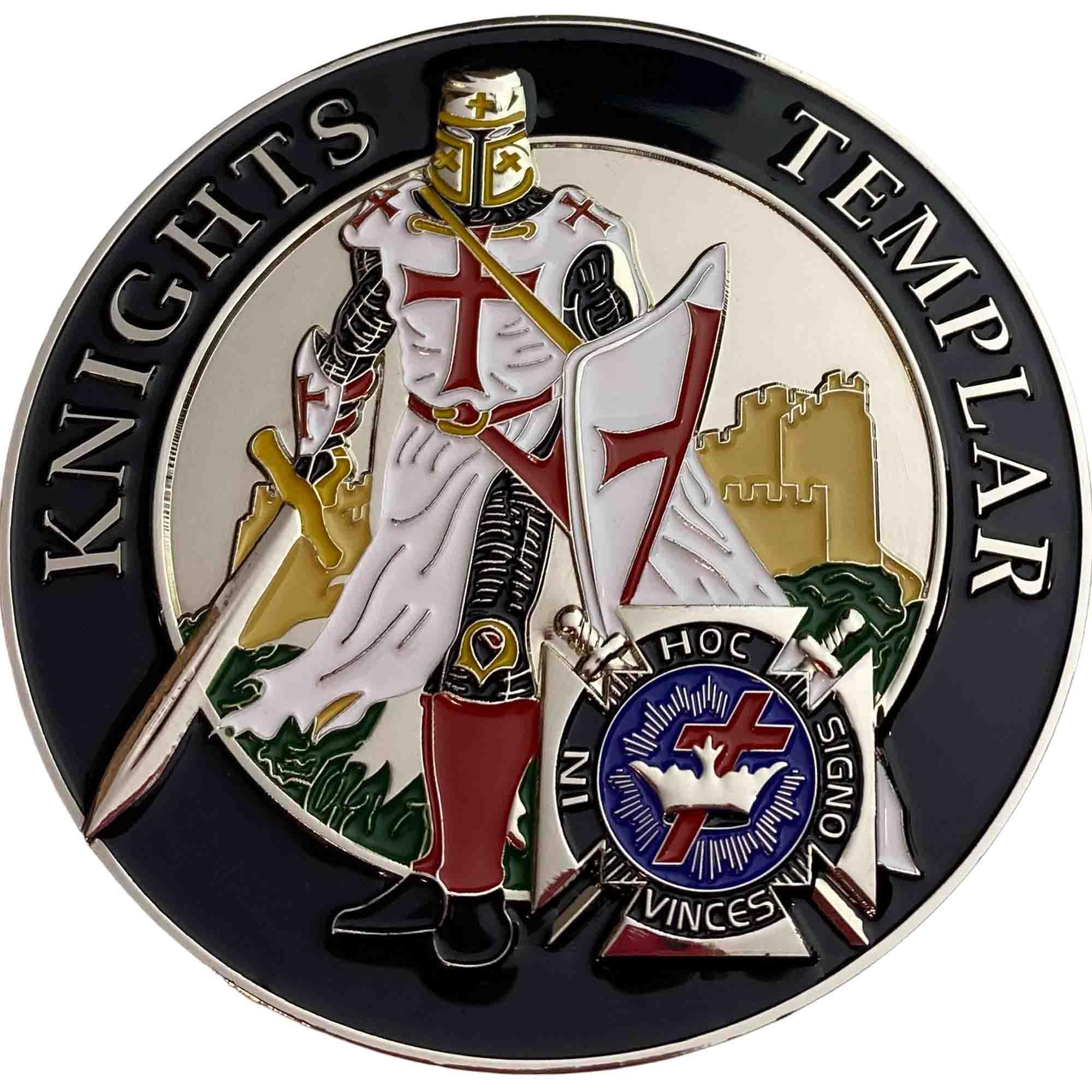 Knights Templar Car Emblem (3")