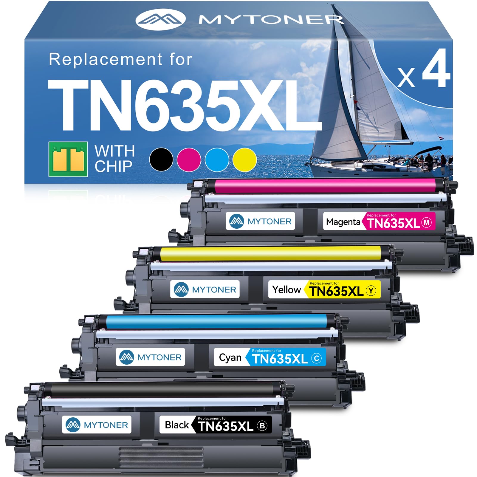 TN635XL Toner Replacement for Brother TN635XL TN635 for L8430CDW L8430CDWT