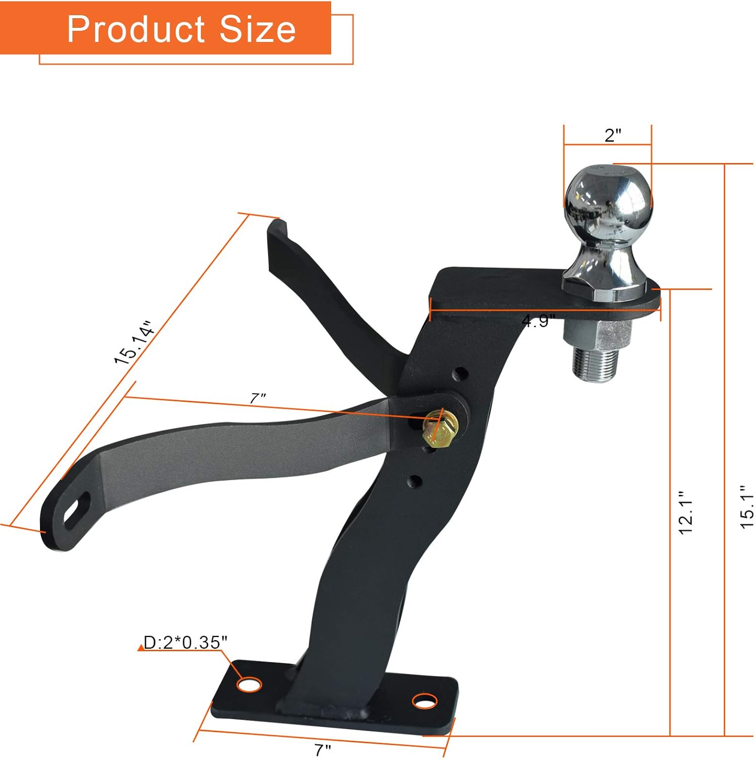 Buy Sulythw Lawn Mower Trailer Towing Hitch, Riding Mower Trailer Hitch, Garden Tractor Hitch