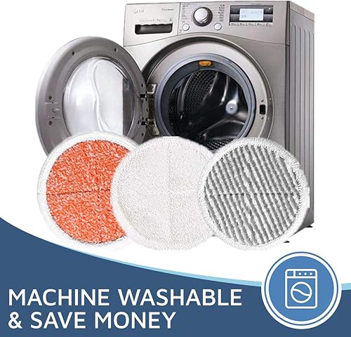 Miniatura 4 de Paquete de 6 almohadillas de repuesto para trapeador de piso duro Bissell Spinwave 2124, 2039A, 2307, 23157, 20391, 20399