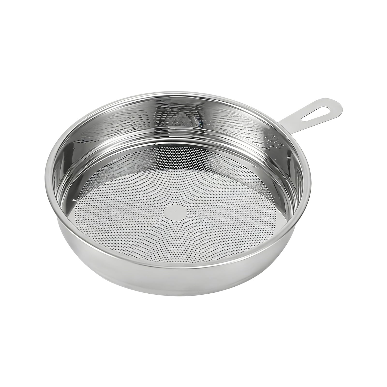 Tsophreniq Professional Grades Stainless Steel Cooking Strainer for Frying Soup and Beverage Preparation Kitchen Professional Grades Stainless Steel Cooking Strainer