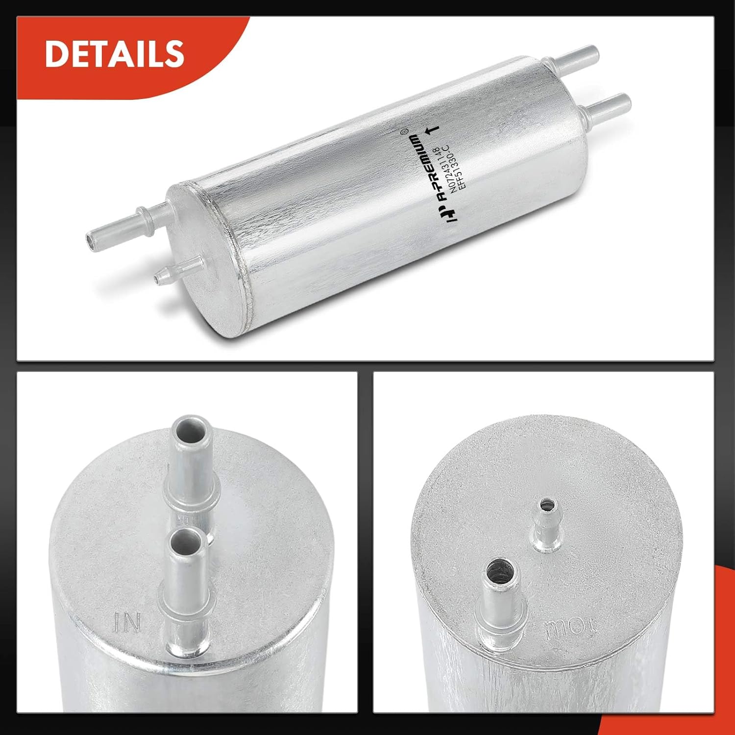A-Premium Fuel Filter Compatible with Land Rover Range Rover 2003-2005 & BMW E53 Series X5 2000 2002-2006, 3.0L 4.4L 4.6L 4.8L