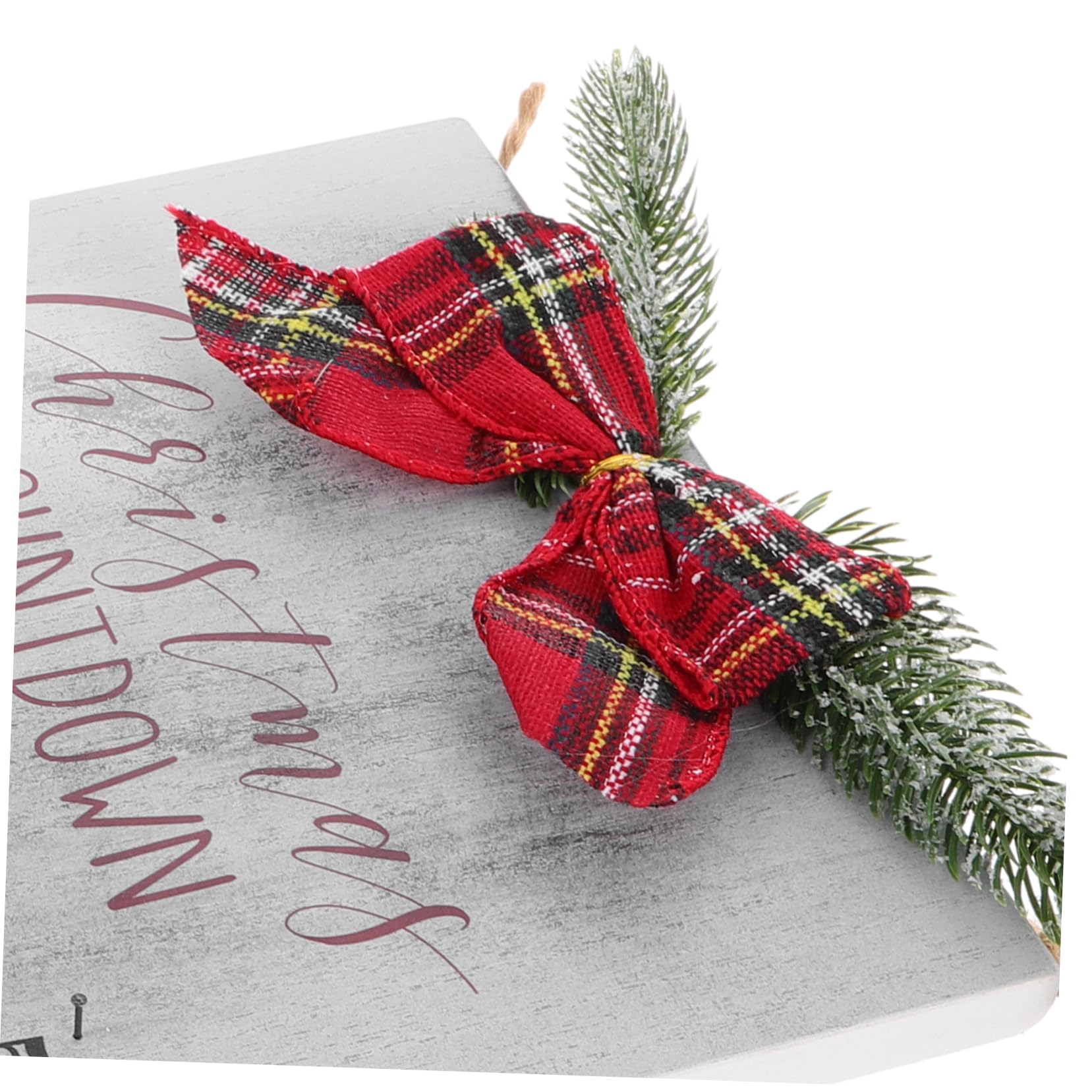 Homoyoyo Calendario de Guirnaldas Navideñas con Regresiva para Navidad Letrero de Madera Decoración Rústica para Fiesta Navideña Adorno para Ventana