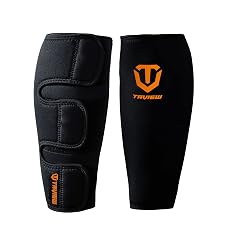 TAVIEW Weightlifting Deadlift Shin Guards Calf Support Brace 5mm Thick Neoprene for EasyWear Deadlift Shin Guards Training Pants