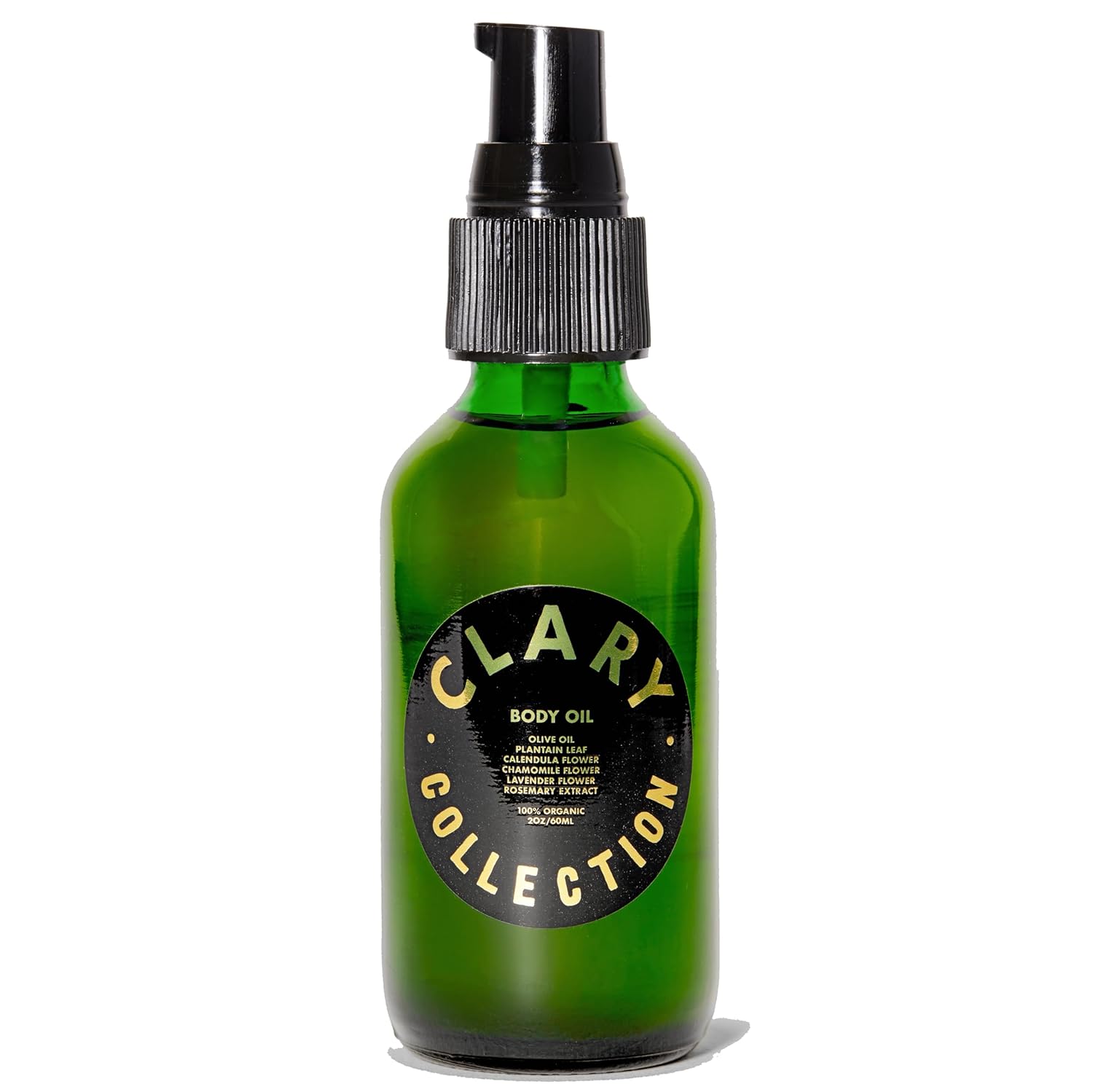 CLARY COLLECTION Body Oil Light Olive Moisturizing Formula for Men, Women & Children, Certified Non-Toxic, Natural, Plant-Based Formula, All Ages & Skin Types - 8 Fl Oz