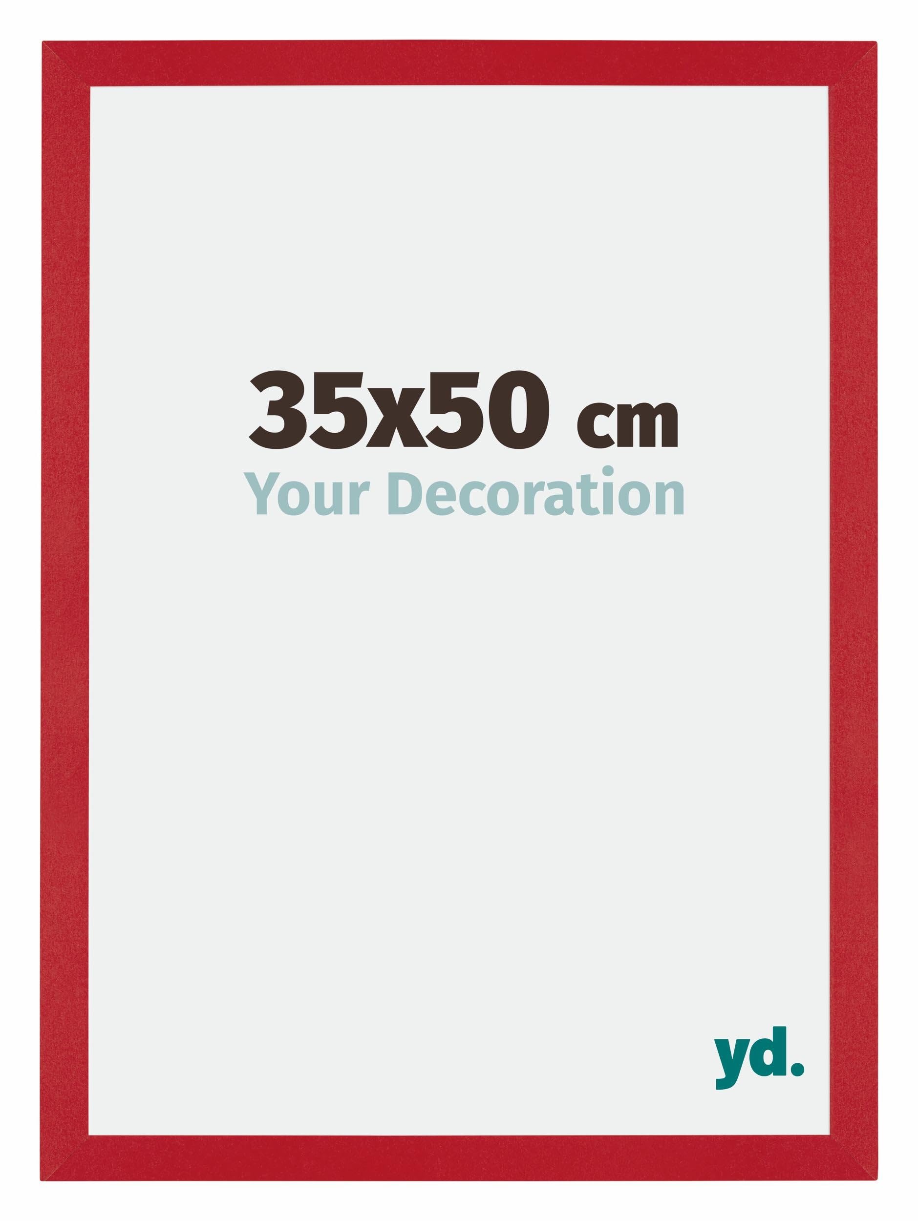 Your Decoration - Picture Frame 35x50 cm - Red - Decorative Wall Frame in MDF with Antireflection - Frame 35x50 - Mura