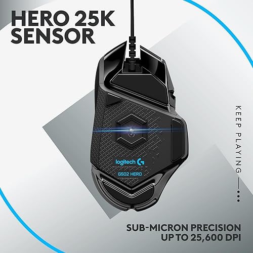 Miniatura 3 de Logitech G 502 Hero Mouse para juegos con cable y teclado para juegos RGB G213 - Ratones con botones programables y pesos ajustables - Teclado