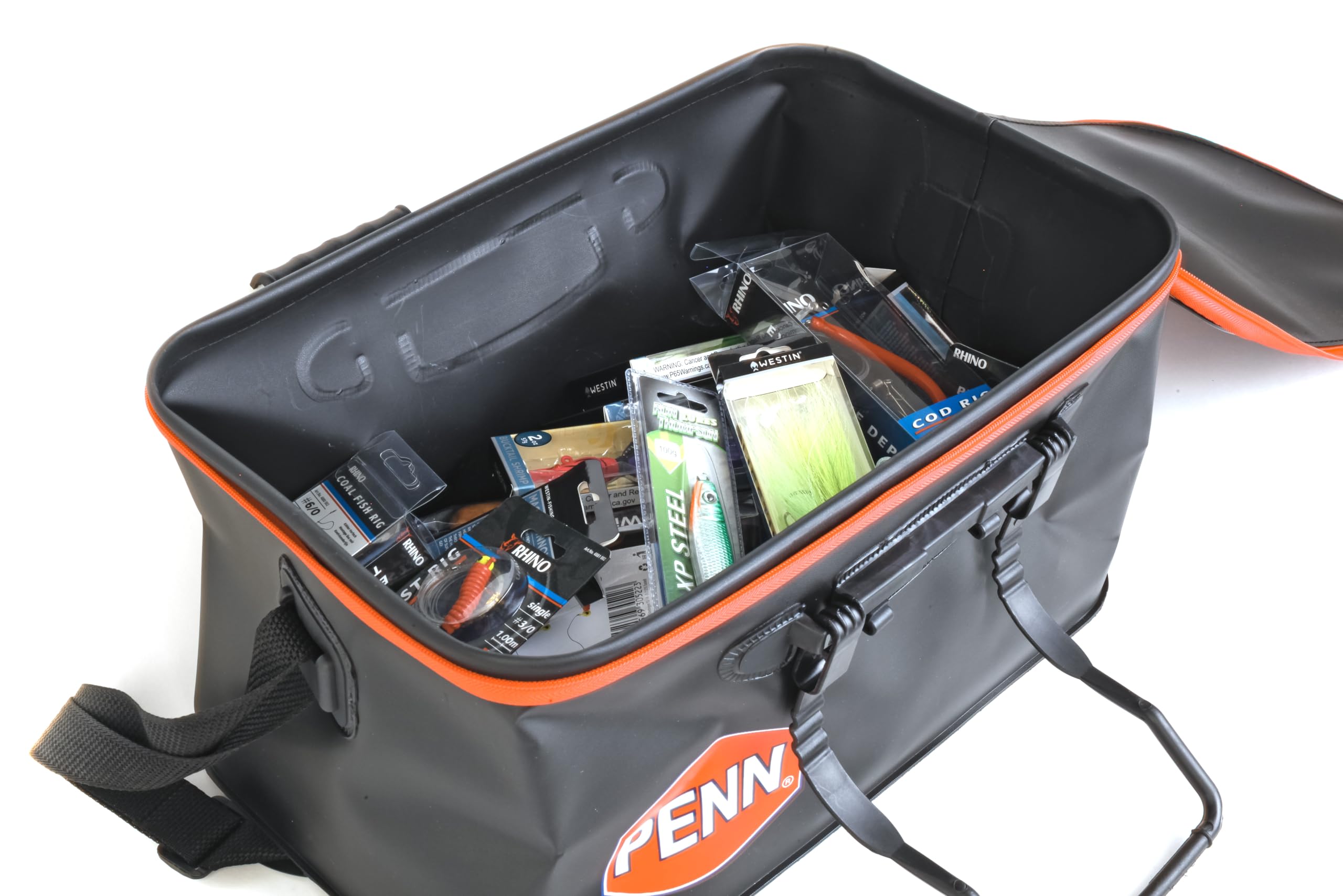 Angelzubehör-Set Norwegen – Komplett-Set für Meeresangeln | wasserdichte Tasche, Filetiermesser, Pilker, u. v. m. | Dorsch & Heilbutt | Angelset