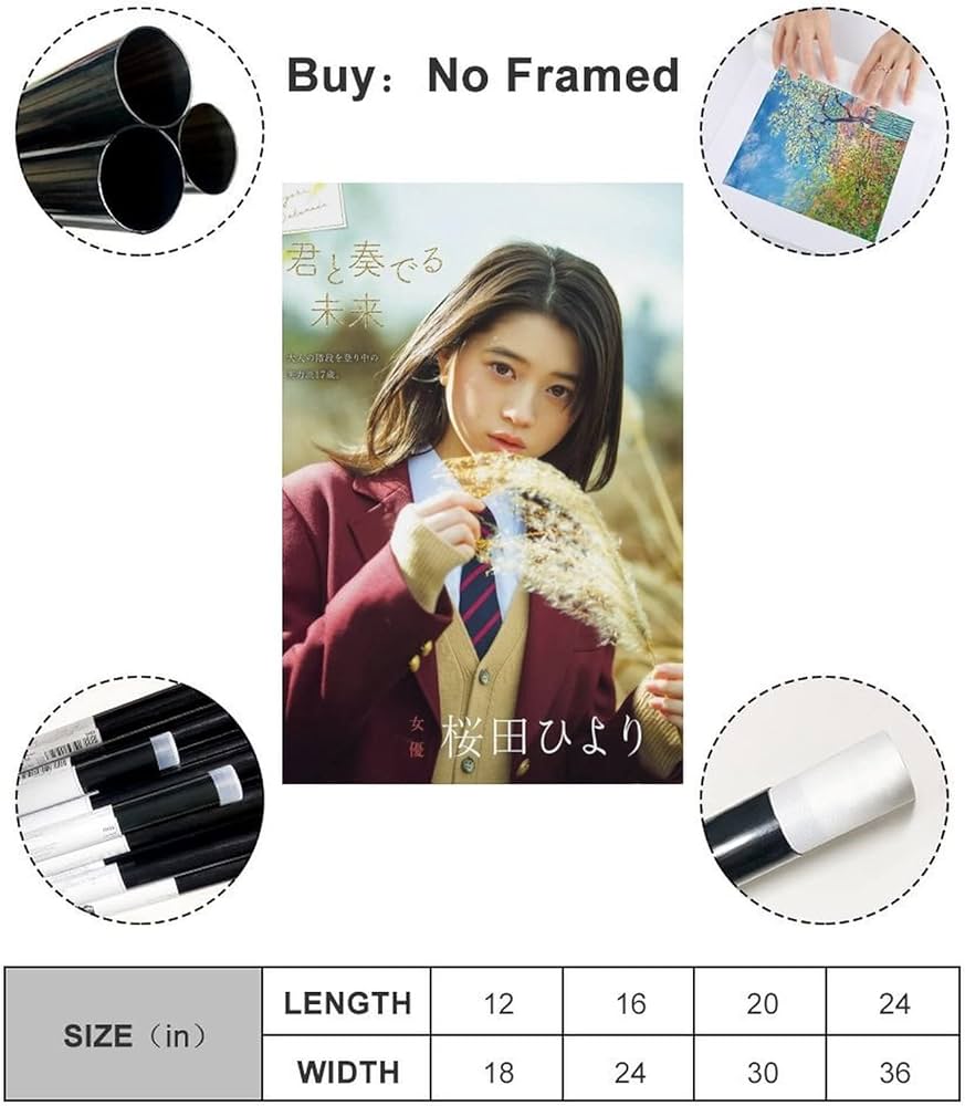 Amazon.co.jp: 桜田ひより水着セクシー写真ポスターアートパネル