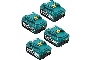 4Pack Makita 18V Battery Replacement for Makita 18 Volt 1850 1830 1820...