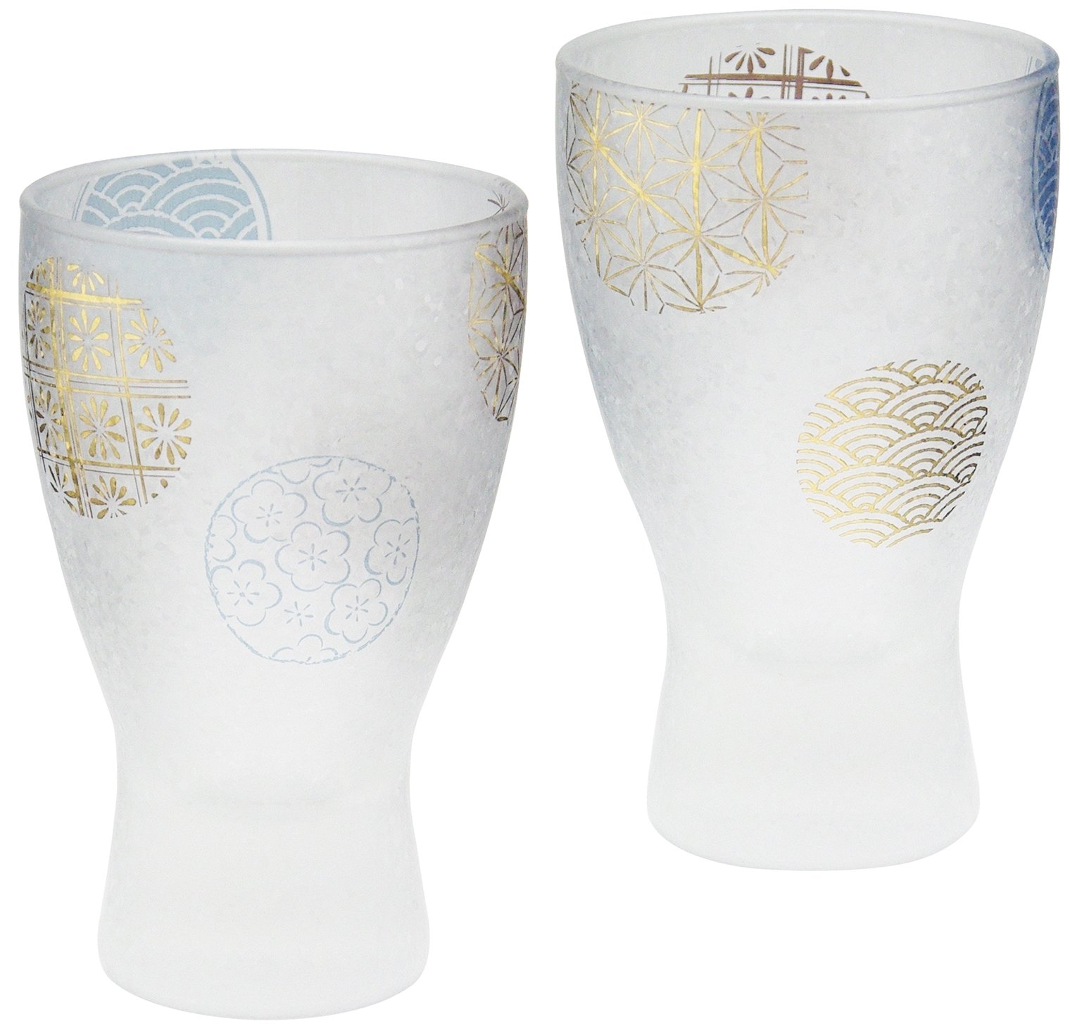 Adelia sake en verre 100 ml Paire Lot Premium rond Impression Série S-6210
