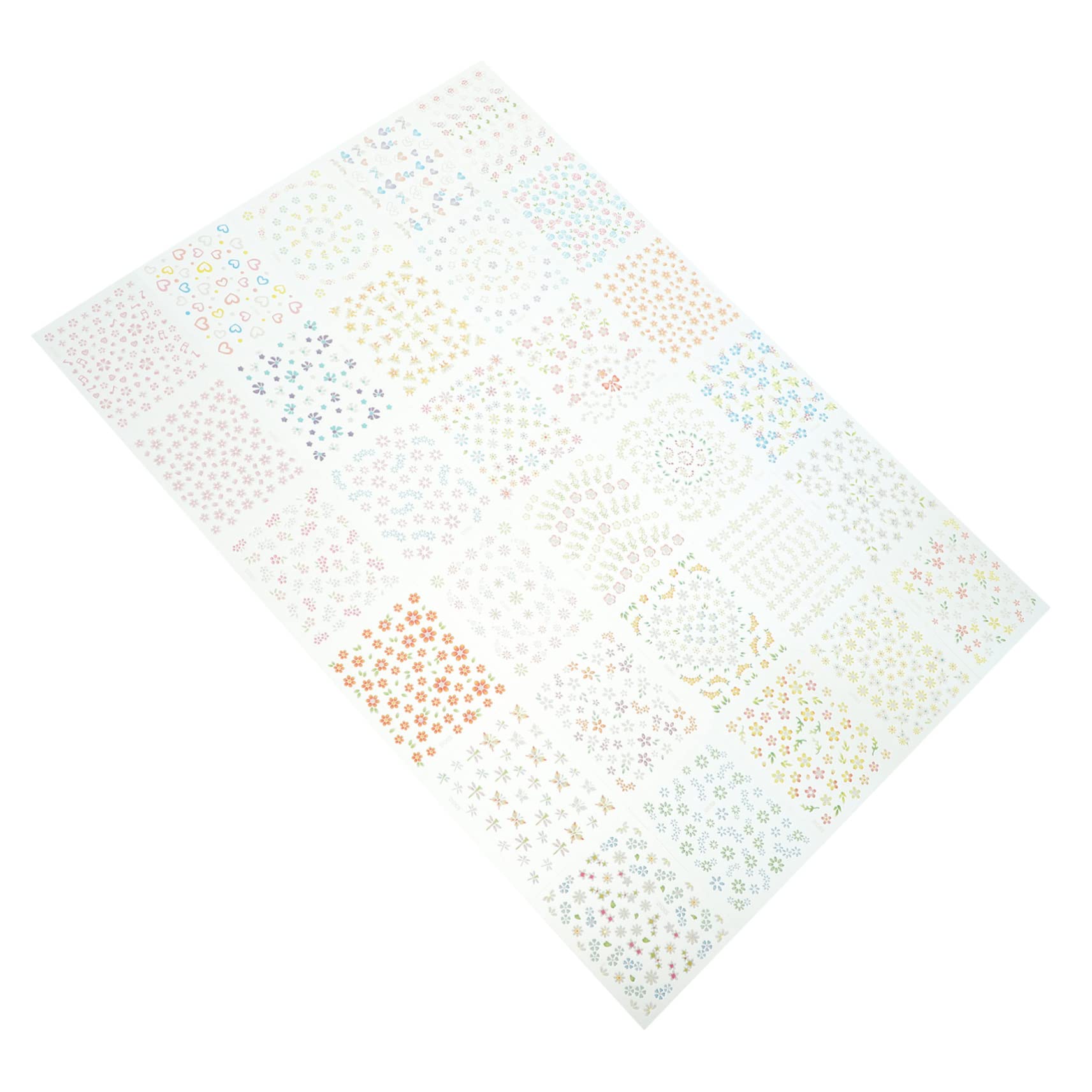5 Set Set Adesivo Per Manicure Adesivi Per Unghie Fiori Unghia Uv Arte Adesivi Unghie Sticker Unghie Adesivi Per Fiori Per Unghie Ciondoli Per Unghie Etichetta 30 Fogli*5