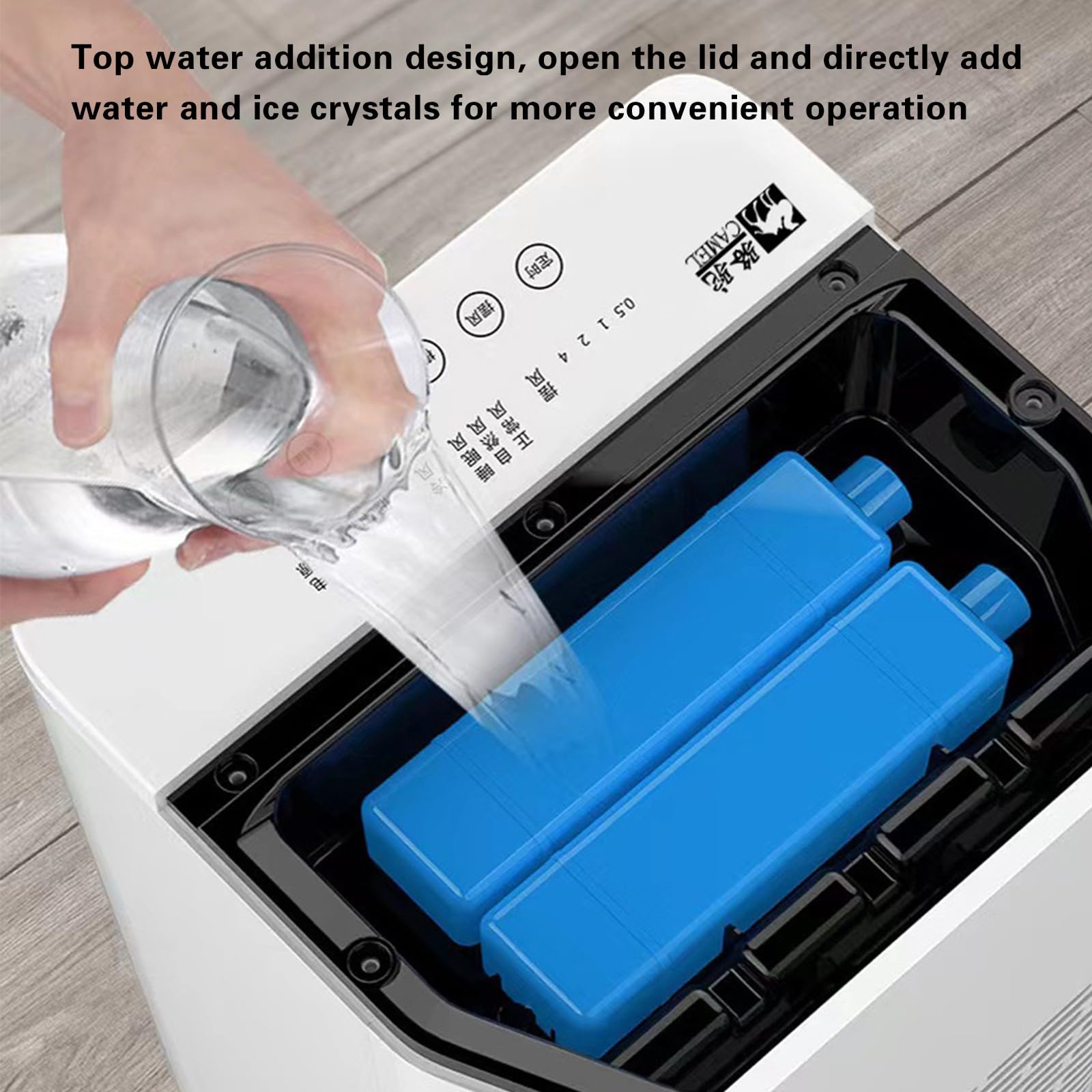 Raffrescatore d'aria portatile con serbatoio d'acqua da 10 litri, telecomando, 3 modalità, timer da 12 ore, ventilatore per il raffreddamento estivo degli ambienti white