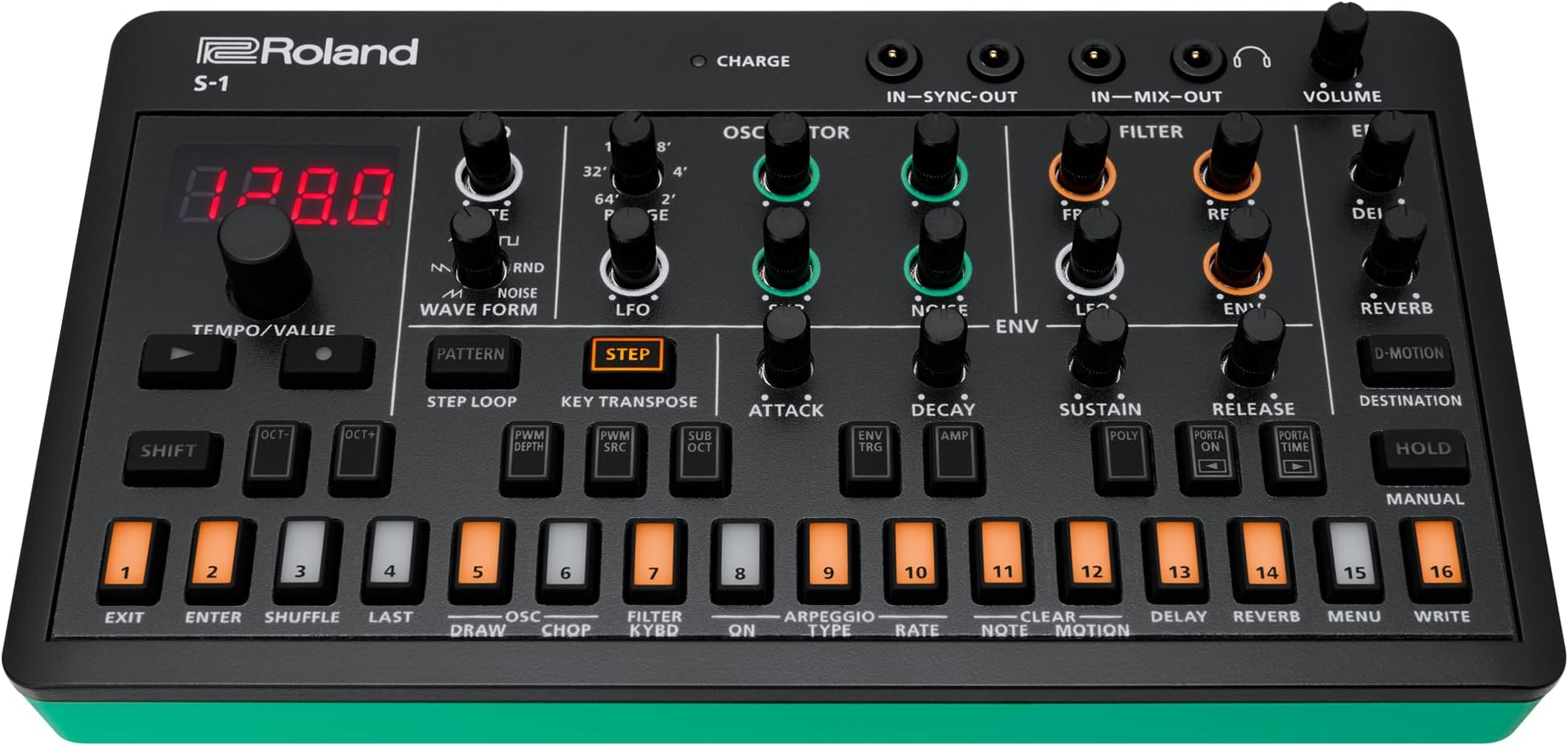 Roland AIRA Compact S-1 Tweak Synth | Ultra-Portable Micro Polysynth with Advanced Tools | D-Motion Sound Control