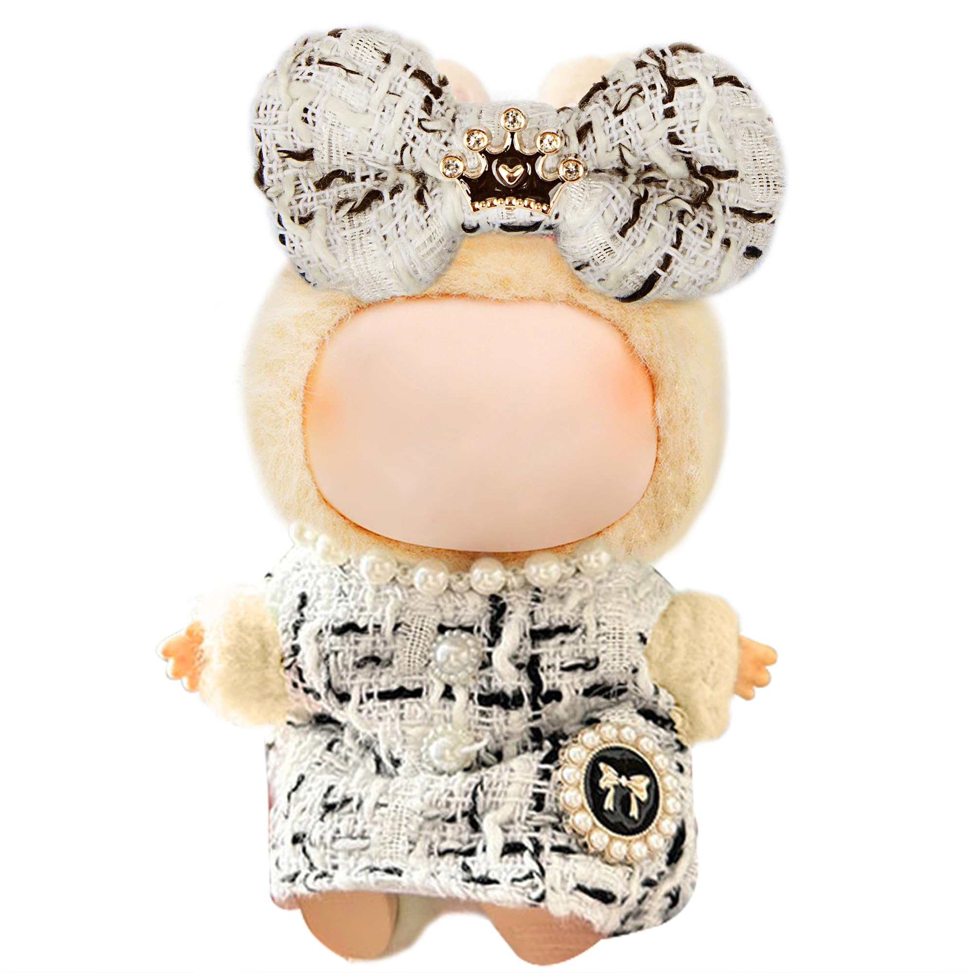 Premium Doll Clothes for Labubu - Luxury Chic Style Set for 17cm Dolls, Doll Outfit for Display, Collectors, Gift - Cute Miniature Fashion Accessories