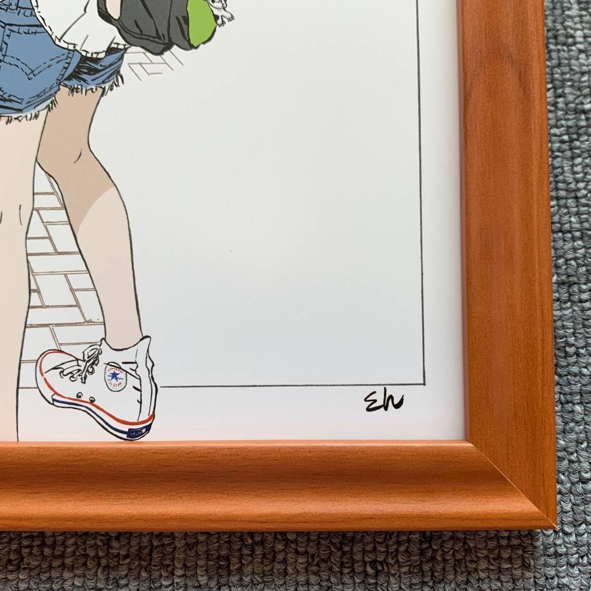 Amazon.co.jp: □江口寿史『街カードフェスタ吉祥寺 2014』B5サイズ 額